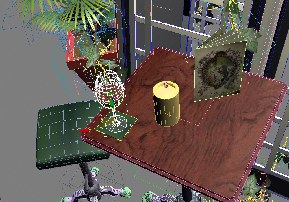 Bar table (wireframe)